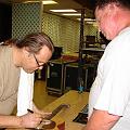 Walter Trout signs guitar
